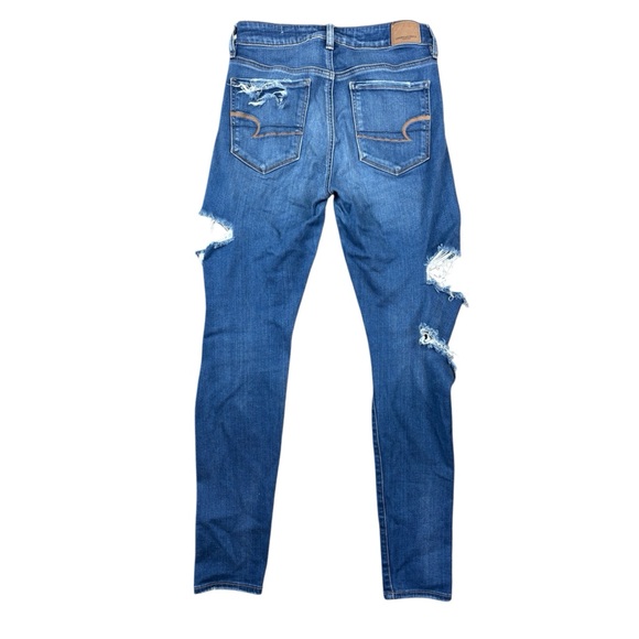 American Eagle hi-rise jegging super stretch x distressed jeans - Picture 2 of 6